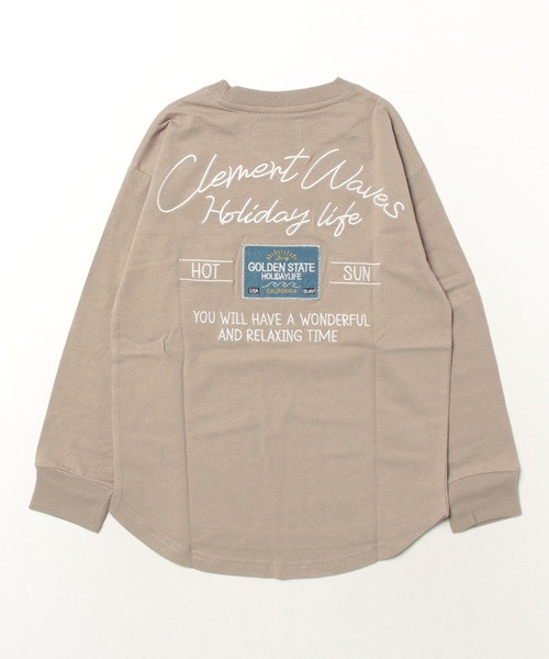 UNDERWRAPS（アンダーラップス）の「【KID’S】バリエーション刺繍ロンT(M3)（Tシャツ/カットソー・キッズ・ホワイト/ブラック/グリーン系その他2/ダークグレー/チャコールグレー/グリーン系その他/ブラック系その他2/ライトグレー/ベージュ系その他/ベージュ/ホワイト系その他3/ホワイト系その他4/ネイビー系2/ホワイト系その他2・160/150/140/130/120）」の22枚目の写真