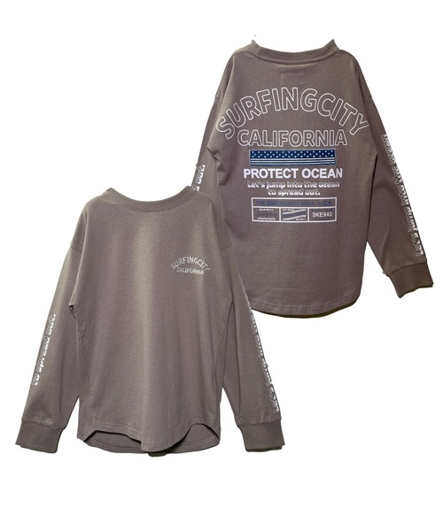 UNDERWRAPS（アンダーラップス）の「【KID’S】バリエーション刺繍ロンT(M3)（Tシャツ/カットソー・キッズ・ホワイト/ブラック/グリーン系その他2/ダークグレー/チャコールグレー/グリーン系その他/ブラック系その他2/ライトグレー/ベージュ系その他/ベージュ/ホワイト系その他3/ホワイト系その他4/ネイビー系2/ホワイト系その他2・160/150/140/130/120）」の12枚目の写真