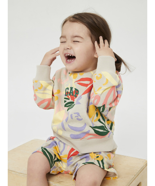 GAP(ギャップ)の「フローラルプリント スウェット・トレーナー (幼児)(スウェット・キッズ・マルチ・12-18M/18-24M/2 YRS/3 YRS/4 YRS/5 YRS)」の1枚目の写真