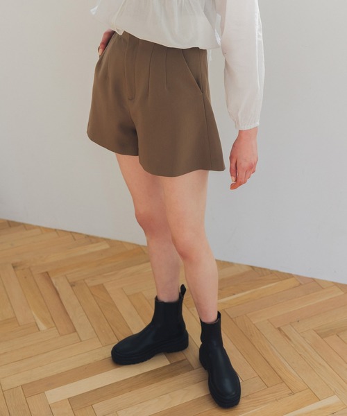 フレアショートパンツ /ウォッシャブル（その他パンツ）｜pichud
