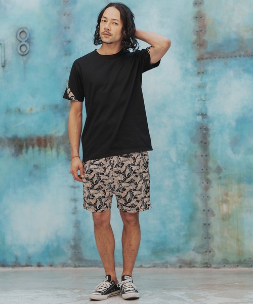 many more times（メニーモアタイムス）の「mp9902-ペイズリー総柄ショーツ（その他パンツ・メンズ・グリーン/ブラック/ホワイト/グレー・S/M/L）」の11枚目の写真