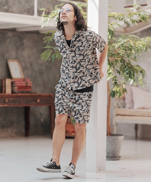 many more times（メニーモアタイムス）の「mp9902-ペイズリー総柄ショーツ（その他パンツ・メンズ・グリーン/ブラック/ホワイト/グレー・S/M/L）」の14枚目の写真