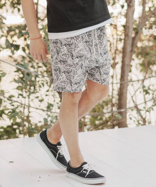 many more times（メニーモアタイムス）の「mp9902-ペイズリー総柄ショーツ（その他パンツ・メンズ・グリーン/ブラック/ホワイト/グレー・S/M/L）」の19枚目の写真