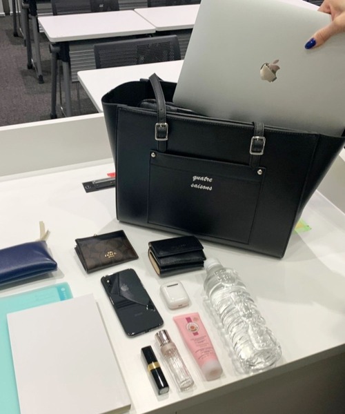 Heather(ヘザー)の「PCケース付きトートBAG 275116(トートバッグ・レディース・ブラック/ブラウン/オフホワイト/ブルー・ONE SIZE)」の11枚目の写真