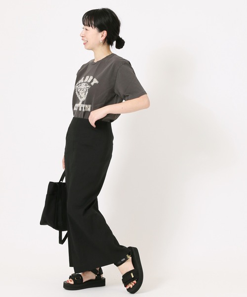 MIXTA（ミクスタ）の「《別注》【MIXTA/ミクスタ】  TABBY KITTEN S/S T-SHIRTS：Tシャツ（Tシャツ/カットソー・レディース・ブラック/ベージュ/ナチュラル・M）」の5枚目の写真