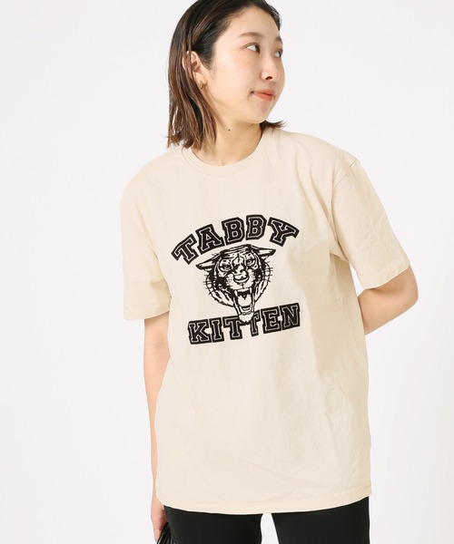 MIXTA（ミクスタ）の「《別注》【MIXTA/ミクスタ】  TABBY KITTEN S/S T-SHIRTS：Tシャツ（Tシャツ/カットソー・レディース・ブラック/ベージュ/ナチュラル・M）」の16枚目の写真