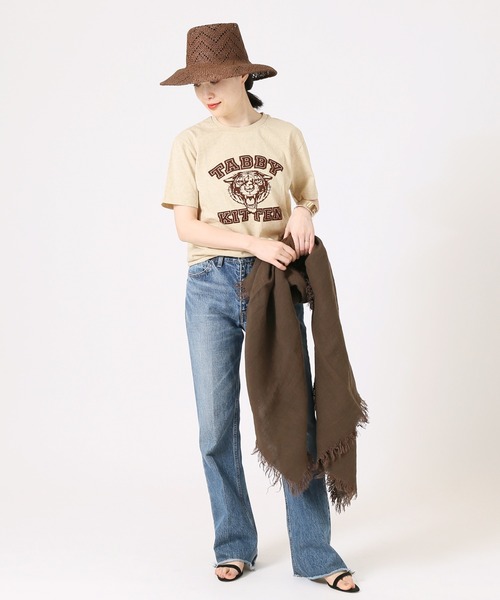 MIXTA（ミクスタ）の「《別注》【MIXTA/ミクスタ】  TABBY KITTEN S/S T-SHIRTS：Tシャツ（Tシャツ/カットソー・レディース・ブラック/ベージュ/ナチュラル・M）」の18枚目の写真