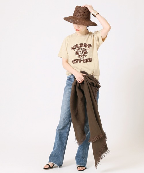 MIXTA（ミクスタ）の「《別注》【MIXTA/ミクスタ】  TABBY KITTEN S/S T-SHIRTS：Tシャツ（Tシャツ/カットソー・レディース・ブラック/ベージュ/ナチュラル・M）」の20枚目の写真