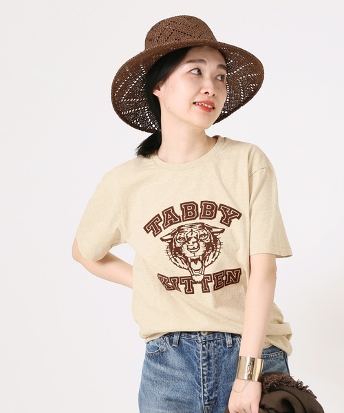 MIXTA（ミクスタ）の「《別注》【MIXTA/ミクスタ】  TABBY KITTEN S/S T-SHIRTS：Tシャツ（Tシャツ/カットソー・レディース・ブラック/ベージュ/ナチュラル・M）」の22枚目の写真