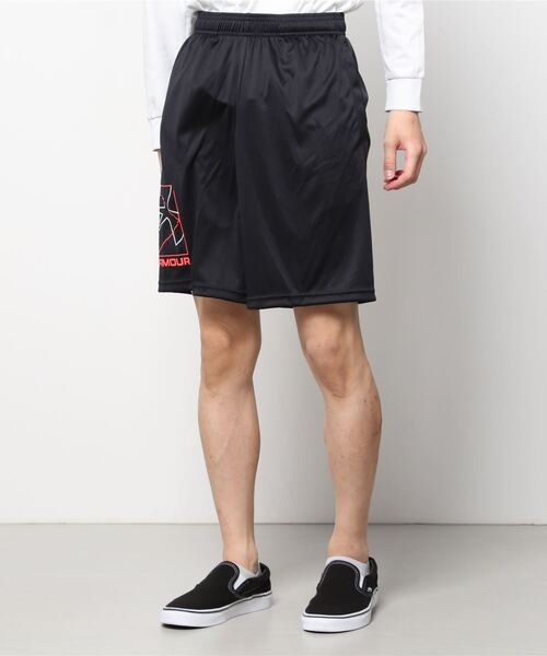 UNDER ARMOUR(アンダーアーマー)の「アンダーアーマー UA Tech Boxed Logo Shorts(その他パンツ・メンズ・ネイビー/ブラック・S/L/LL/M/3L)」の1枚目の写真