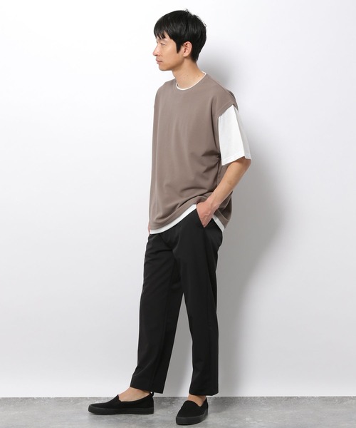 LAKOLE(ラコレ)の「梨地ベストレイヤードTシャツ / 269717(Tシャツ/カットソー・メンズ・ライトグレー/ブラック/グリーン/ブラウン系その他/ブルー/グレー/サックスブルー・MEDIUM/LARGE/X-LARGE)」の15枚目の写真