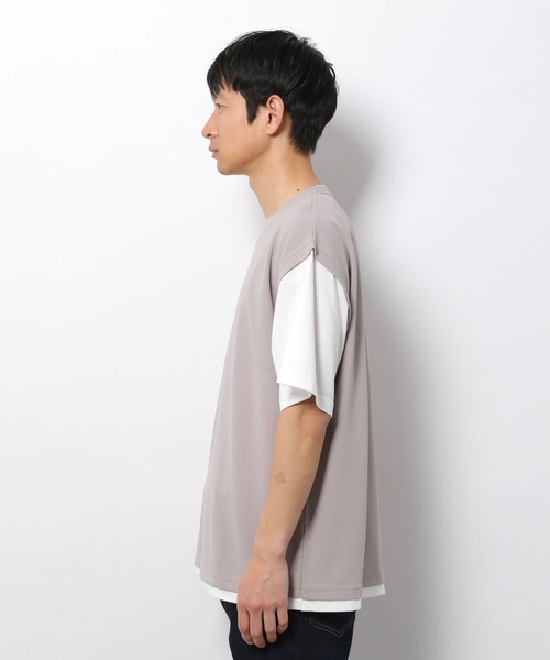 LAKOLE(ラコレ)の「梨地ベストレイヤードTシャツ / 269717(Tシャツ/カットソー・メンズ・ライトグレー/ブラック/グリーン/ブラウン系その他/ブルー/グレー/サックスブルー・MEDIUM/LARGE/X-LARGE)」の20枚目の写真