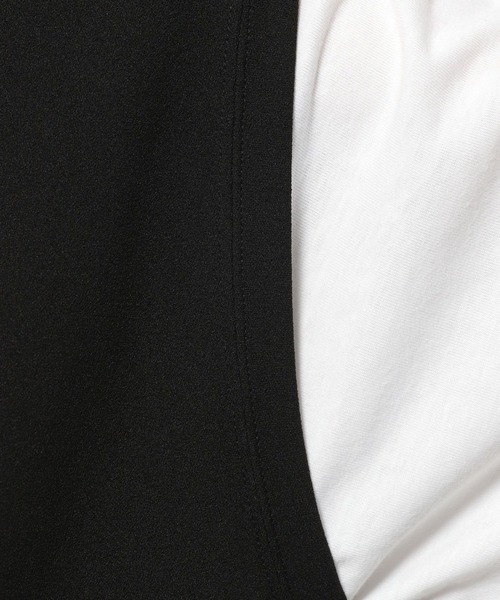 LAKOLE(ラコレ)の「梨地ベストレイヤードTシャツ / 269717(Tシャツ/カットソー・メンズ・ライトグレー/ブラック/グリーン/ブラウン系その他/ブルー/グレー/サックスブルー・MEDIUM/LARGE/X-LARGE)」の17枚目の写真