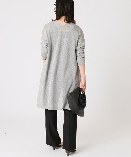 B.C STOCK(ベーセーストック)の「レビータ ロングカーディガン(カーディガン/ボレロ・レディース・ホワイト/ライトグレー/ブラウン/オレンジ・FREE)」の7枚目の写真