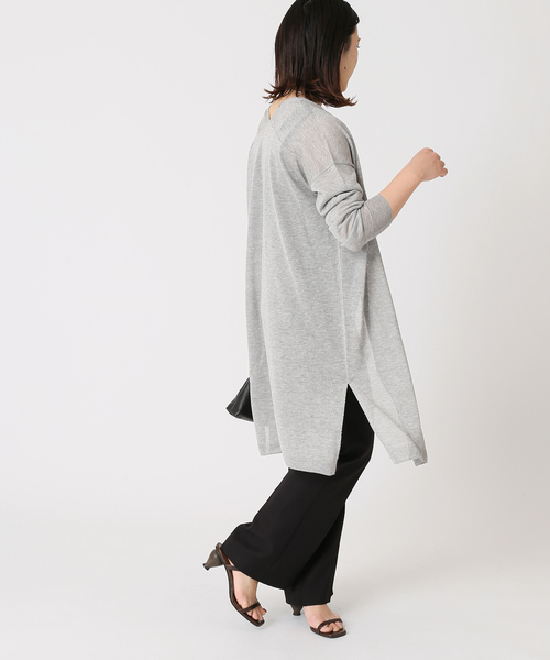 B.C STOCK(ベーセーストック)の「レビータ ロングカーディガン(カーディガン/ボレロ・レディース・ホワイト/ライトグレー/ブラウン/オレンジ・FREE)」の8枚目の写真