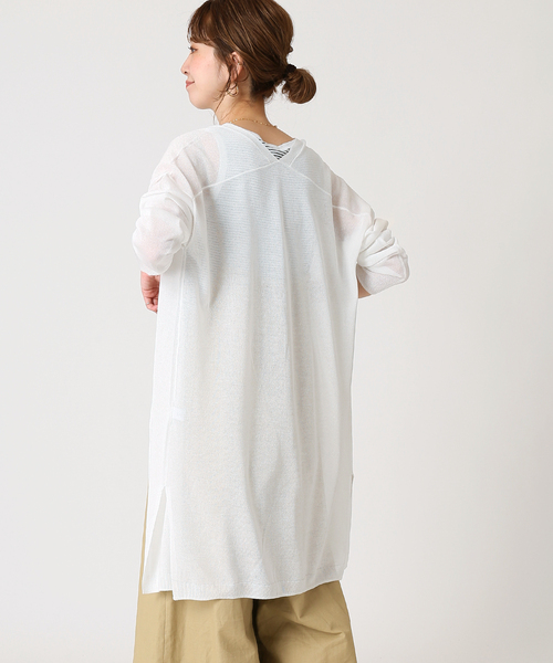 B.C STOCK(ベーセーストック)の「レビータ ロングカーディガン(カーディガン/ボレロ・レディース・ホワイト/ライトグレー/ブラウン/オレンジ・FREE)」の11枚目の写真