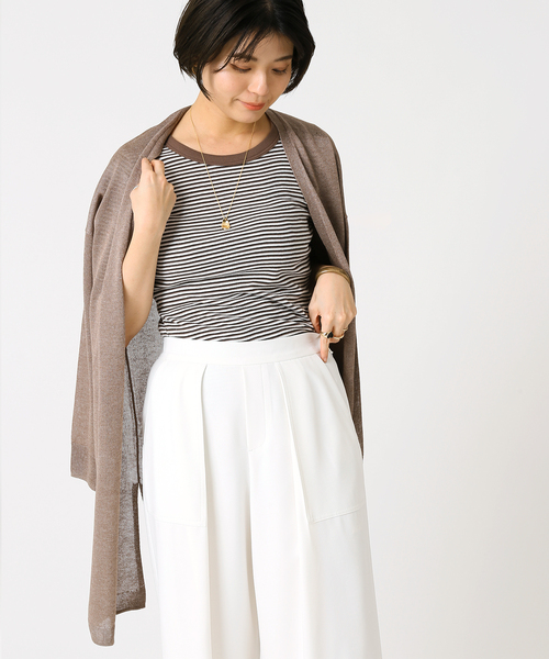 B.C STOCK(ベーセーストック)の「レビータ ロングカーディガン(カーディガン/ボレロ・レディース・ホワイト/ライトグレー/ブラウン/オレンジ・FREE)」の15枚目の写真