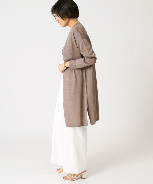 B.C STOCK(ベーセーストック)の「レビータ ロングカーディガン(カーディガン/ボレロ・レディース・ホワイト/ライトグレー/ブラウン/オレンジ・FREE)」の16枚目の写真