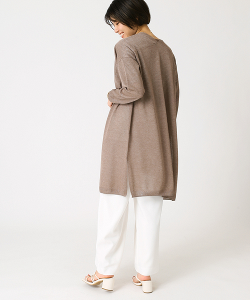 B.C STOCK(ベーセーストック)の「レビータ ロングカーディガン(カーディガン/ボレロ・レディース・ホワイト/ライトグレー/ブラウン/オレンジ・FREE)」の17枚目の写真