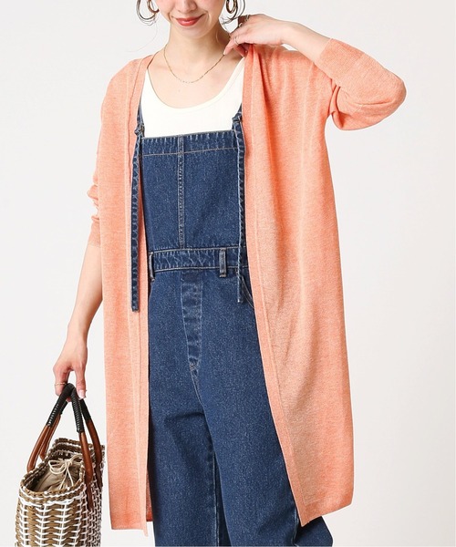 B.C STOCK(ベーセーストック)の「レビータ ロングカーディガン(カーディガン/ボレロ・レディース・ホワイト/ライトグレー/ブラウン/オレンジ・FREE)」の4枚目の写真