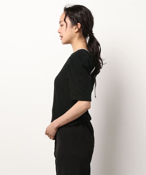 ADIRA（アディラ）の「前後２ウェイカットJQトップス（その他トップス・レディース・ブラック/サックスブルー/ピンク・MEDIUM）」の17枚目の写真