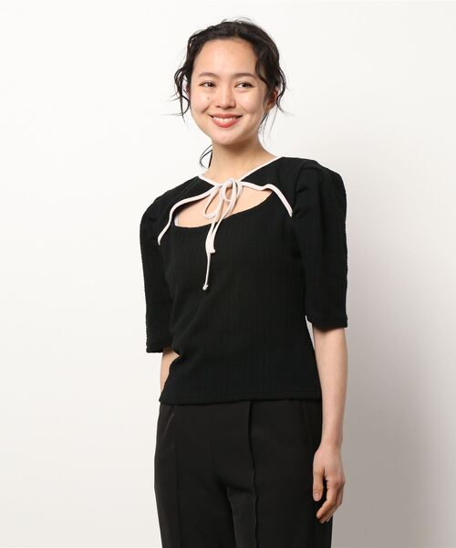 ADIRA（アディラ）の「前後２ウェイカットJQトップス（その他トップス・レディース・ブラック/サックスブルー/ピンク・MEDIUM）」の18枚目の写真