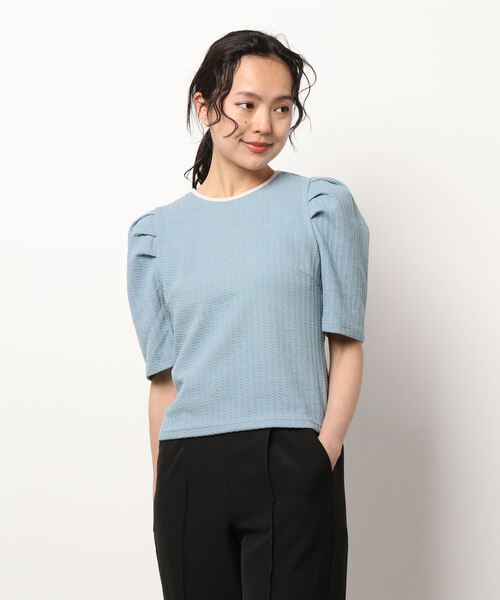 ADIRA（アディラ）の「前後２ウェイカットJQトップス（その他トップス・レディース・ブラック/サックスブルー/ピンク・MEDIUM）」の2枚目の写真