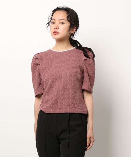 ADIRA（アディラ）の「前後２ウェイカットJQトップス（その他トップス・レディース・ブラック/サックスブルー/ピンク・MEDIUM）」の3枚目の写真