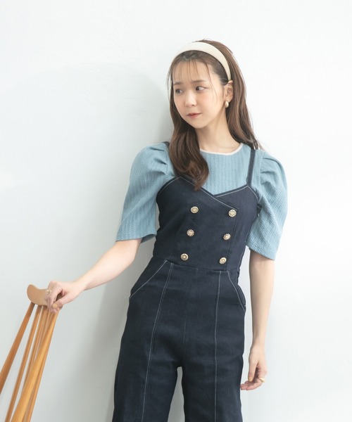 ADIRA（アディラ）の「前後２ウェイカットJQトップス（その他トップス・レディース・ブラック/サックスブルー/ピンク・MEDIUM）」の6枚目の写真
