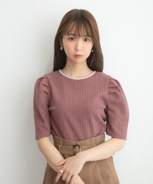 ADIRA（アディラ）の「前後２ウェイカットJQトップス（その他トップス・レディース・ブラック/サックスブルー/ピンク・MEDIUM）」の11枚目の写真