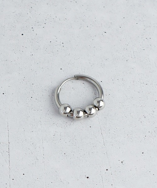 ieLS(イエルズ)の「金属アレルギー対応「ieLS」ステンレス Stainless Steel デザインフープピアス(ピアス(片耳用)・メンズ・その他1/その他3/その他2/その他4・ONE SIZE)」の1枚目の写真