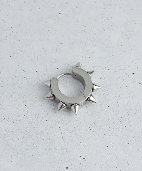 ieLS(イエルズ)の「金属アレルギー対応「ieLS」ステンレス Stainless Steel デザインフープピアス(ピアス(片耳用)・メンズ・その他1/その他3/その他2/その他4・ONE SIZE)」の2枚目の写真