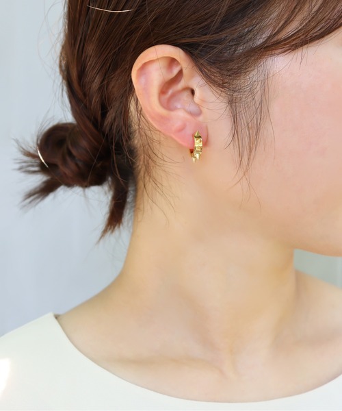 ieLS(イエルズ)の「金属アレルギー対応「ieLS」ステンレス Stainless Steel デザインフープピアス(ピアス(片耳用)・メンズ・その他1/その他3/その他2/その他4・ONE SIZE)」の4枚目の写真