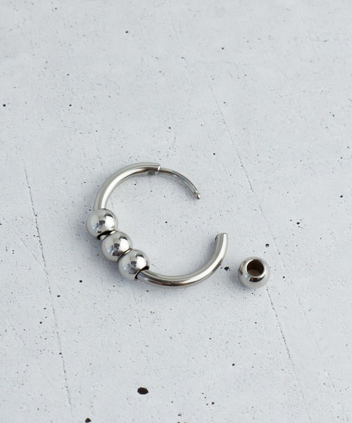 ieLS(イエルズ)の「金属アレルギー対応「ieLS」ステンレス Stainless Steel デザインフープピアス(ピアス(片耳用)・メンズ・その他1/その他3/その他2/その他4・ONE SIZE)」の6枚目の写真