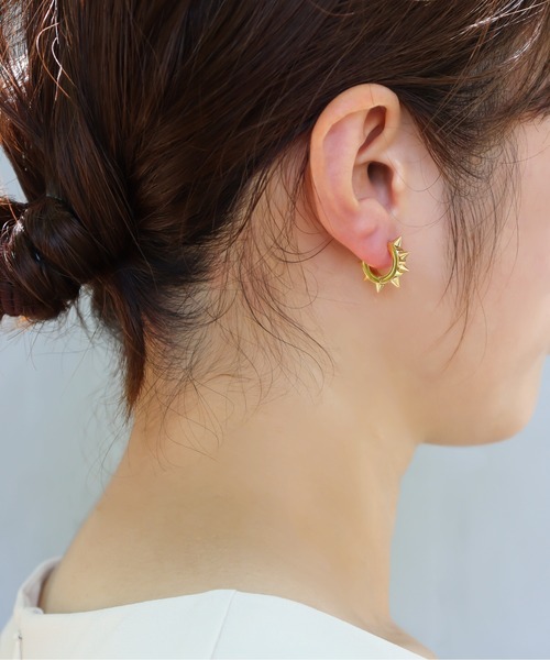 ieLS(イエルズ)の「金属アレルギー対応「ieLS」ステンレス Stainless Steel デザインフープピアス(ピアス(片耳用)・メンズ・その他1/その他3/その他2/その他4・ONE SIZE)」の8枚目の写真