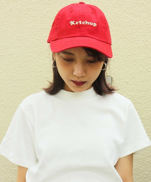 AMERICAN NEEDLE（アメリカンニードル）の「LAIDBACK / American Needle Foodie Slouch CAP AN ORIGINAL（キャップ・レディース・レッド/イエロー/ライトグリーン/グリーン/アイボリー・FREE）」の5枚目の写真