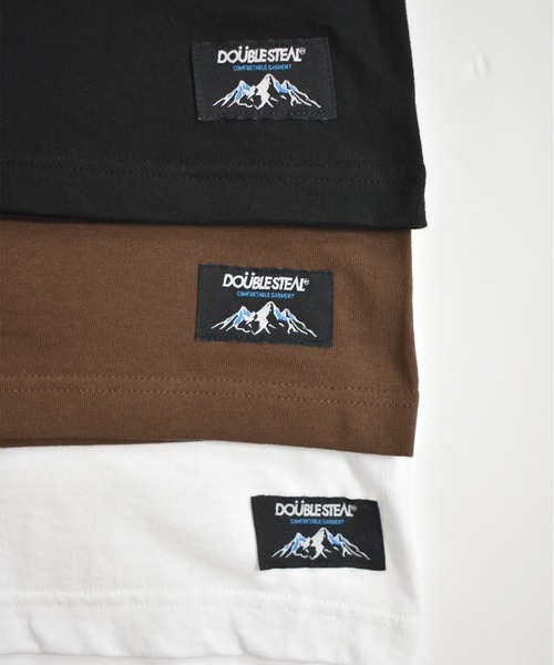 DOUBLE STEAL（ダブルスティール）の「THE DOUBLE STEAL 半袖Tシャツ（Tシャツ/カットソー・メンズ・ホワイト/ダークブラウン/ブラック・MEDIUM/LARGE/X-LARGE）」の7枚目の写真
