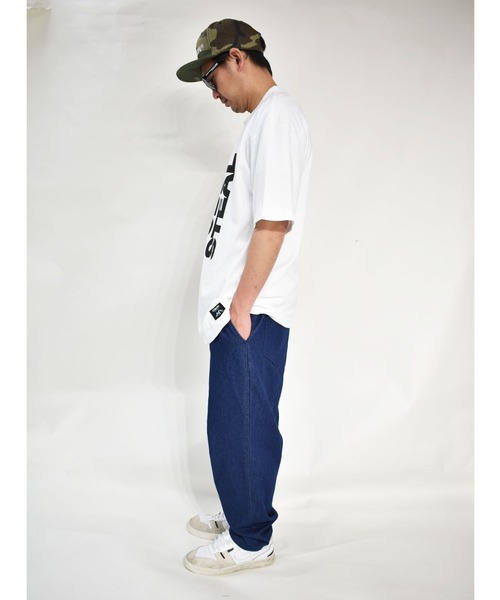 DOUBLE STEAL（ダブルスティール）の「THE DOUBLE STEAL 半袖Tシャツ（Tシャツ/カットソー・メンズ・ホワイト/ダークブラウン/ブラック・MEDIUM/LARGE/X-LARGE）」の10枚目の写真
