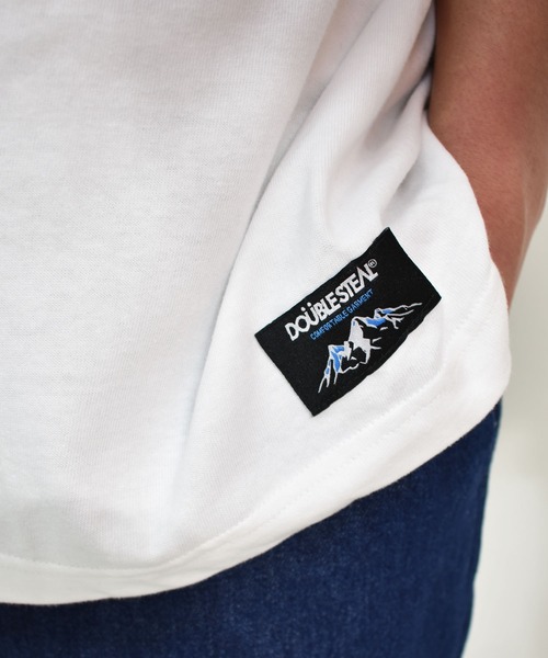 DOUBLE STEAL（ダブルスティール）の「THE DOUBLE STEAL 半袖Tシャツ（Tシャツ/カットソー・メンズ・ホワイト/ダークブラウン/ブラック・MEDIUM/LARGE/X-LARGE）」の8枚目の写真