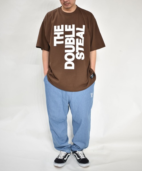 DOUBLE STEAL（ダブルスティール）の「THE DOUBLE STEAL 半袖Tシャツ（Tシャツ/カットソー・メンズ・ホワイト/ダークブラウン/ブラック・MEDIUM/LARGE/X-LARGE）」の20枚目の写真