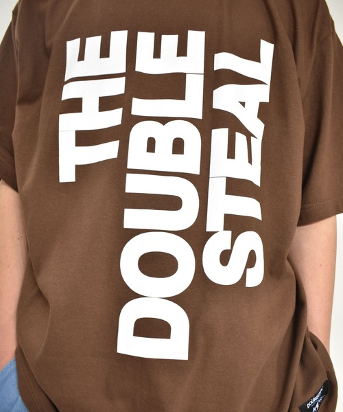 DOUBLE STEAL（ダブルスティール）の「THE DOUBLE STEAL 半袖Tシャツ（Tシャツ/カットソー・メンズ・ホワイト/ダークブラウン/ブラック・MEDIUM/LARGE/X-LARGE）」の5枚目の写真