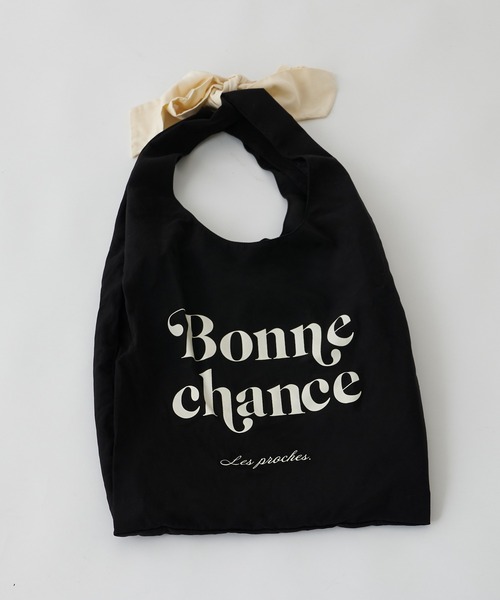 one after another NICE CLAUP（ワンアフターアナザーナイスクラップ）の「ビッグリボントートバッグ（トートバッグ・レディース・アイボリー/ブラック・FREE）」の11枚目の写真