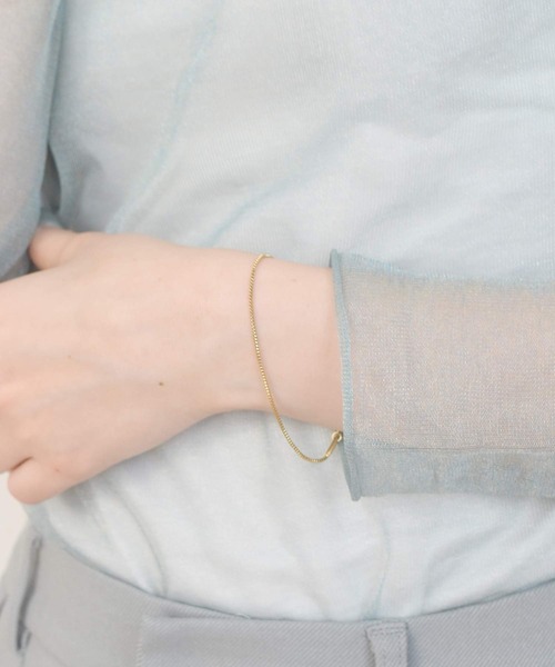 LHME（エルエイチエムイー）の「【WEB限定】”Gleam”ベネチアンチェーンブレスレット/サージカルステンレス（金属アレルギー対応）【LHME / エルエイチエムイー】（ブレスレット・レディース・ゴールド/シルバー・ONE SIZE）」の13枚目の写真