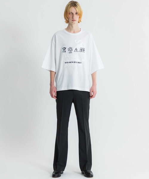 SHAREEF セットアップ　STUDIOS別注　黒 SHAREEF（シャリーフ）の「STUDIOUS別注 EMBROIDERY BIG TEE（T