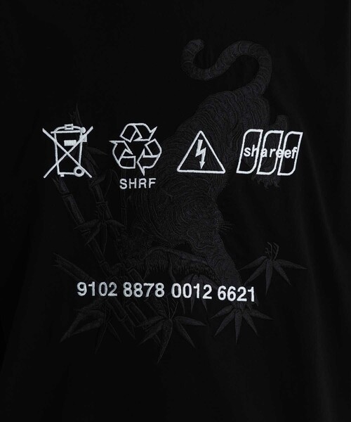 SHAREEF（シャリーフ）の「STUDIOUS別注 EMBROIDERY BIG TEE（Tシャツ/カットソー・メンズ・ホワイト/ブラック・2/1）」の20枚目の写真