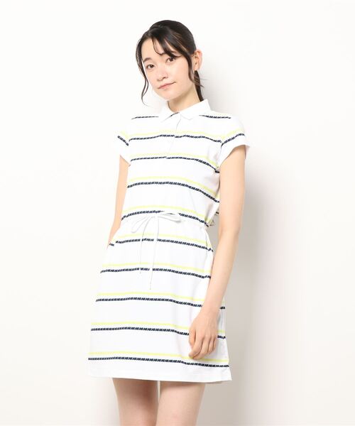 New Balance ワンピース ドレス Golf Nbロゴボーダー 半袖 Golf ニューバランスゴルフ のファッション New Womens