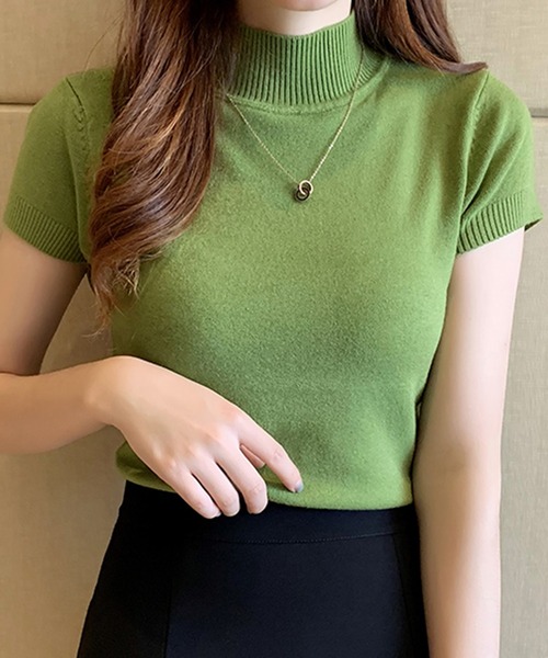 フラッフィーテディーフレンチスリーブknit クン フラッフィーテディーフレンチスリーブknit カラー: