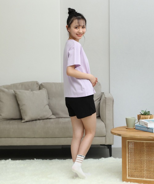 PINKHUNT（ピンクハント）の「PINKHUNT ピンクハント 肩出し ルームウェア 7080K（ルームウェア/パジャマ・キッズ・パープル/ベージュ・S/M/L）」の9枚目の写真