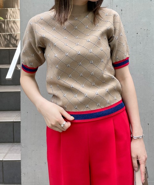 allureville（アルアバイル）の「ロープパターンジャガードプル