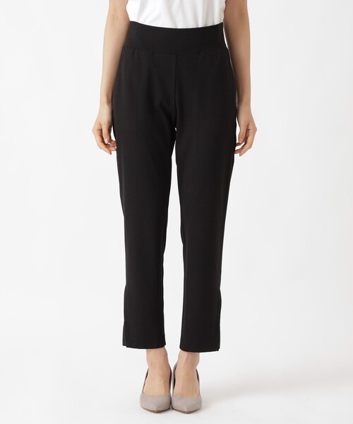 TO BE CHIC（トゥー ビー シック）の「シャインポンチサイドティアード レギンス（レギンス/スパッツ・レディース・ブラック・FREE）」の4枚目の写真